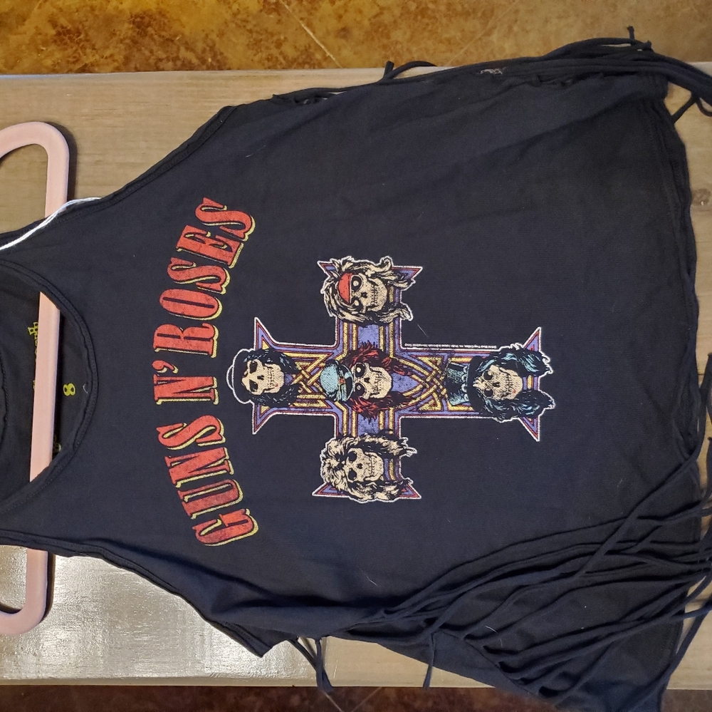 Guns N Roses Girl Fringe Tank